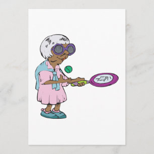 Invitation Mamie de tennis