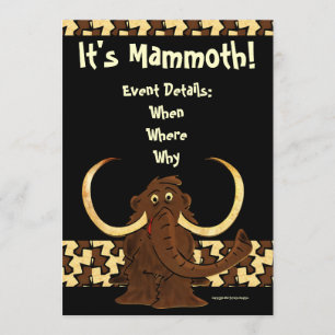 Invitation Mammoth de Wooly