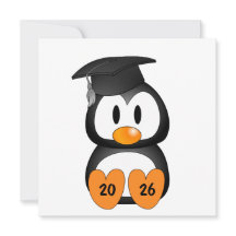 Manchot de remise de diplômes personnalisable