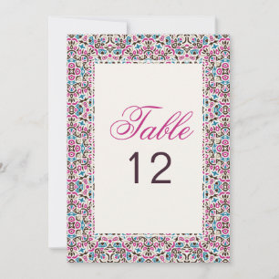 Invitation Mandala de table de mariage géométrique en treilli