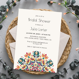 Invitation Mandala floral de la source murmurante Shower de m