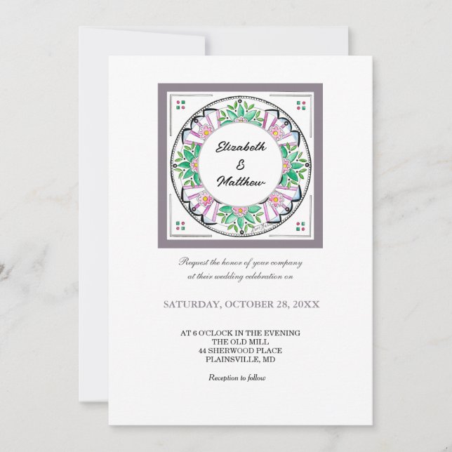 Invitation Mandala Floribunda (Devant)