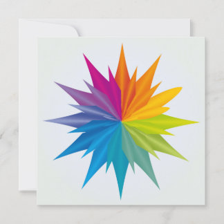 Invitation Mandala Rainbow Colors - Fleur - Énergie - Harmoni
