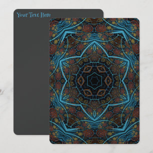 Invitation Mandala Rosette Boho Bohemian Style Dandy Motif