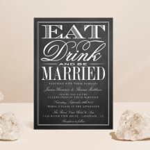 Manger, boire et être marié Chalkboard Mariage
