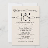 Manger Boire Être Marié Ivory Dîner de Répétition