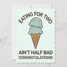 Invitation Manger pour deux n'est pas si mauvais glace drôle