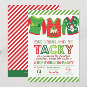 Invitation Mangez Boire Et Soyez Tacky Fête Doux Laide