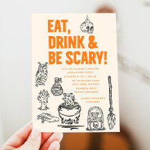 Mangez Boire & Soyez Effrayant Adulte Halloween Pa