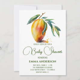 Invitation Mango tropical | BABY SHOWER