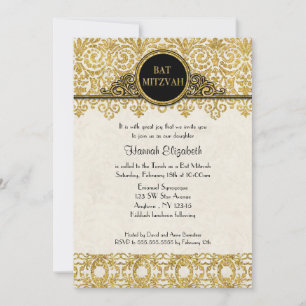 Invitation Manoir Anglais Style Maison Art Déco Nouveau Damas