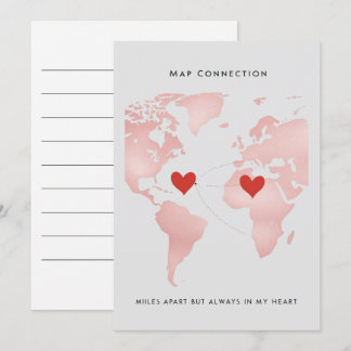 Invitation Map Connection Card