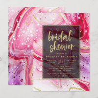 Marbre rouge épais avec Fête des mariées or