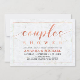 Invitation Marbre | Simple Mariage Moderne des Couples