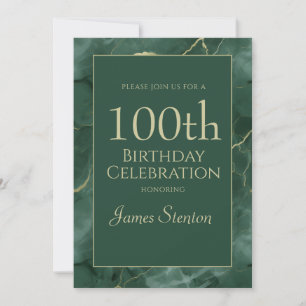 Invitation Marbre Vert 1000e Anniversaire