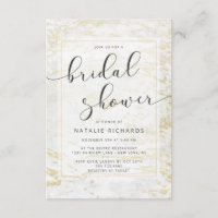 Marbres modernes en blanc avec Fête des mariées or