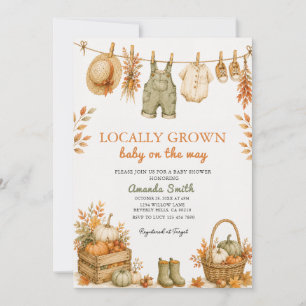 Invitation Marché de légumes cultivés localement Baby Shower