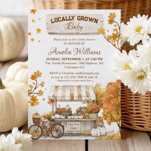 Invitation Marché de producteurs de bébé automne local