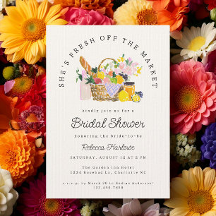 Invitation Marché de producteurs Fresh Off The Market Baby Sh