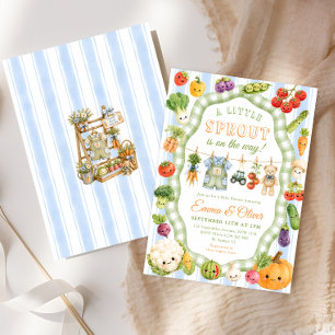 Invitation Marché de producteurs Little Sprout Baby Shower ga