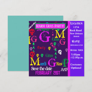 INVITATION MARDI GRAS