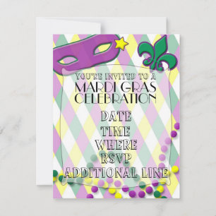 Invitation Mardi Gras