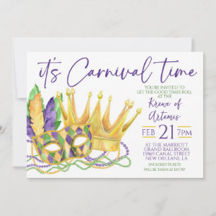 Invitation Mardi Gras