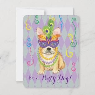 Invitation Mardi Gras Frenchie