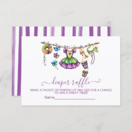 Invitation Mardi Gras, linge de toilette Fille Refle card