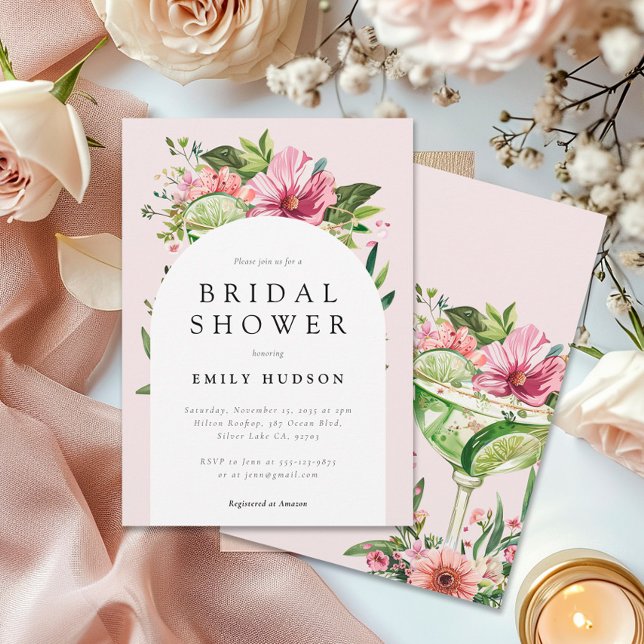 Invitation Margarita Fiesta Fête des mariées florale (Créateur téléchargé)