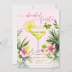Invitation Margarita Pink Fête des mariées florale de la mari