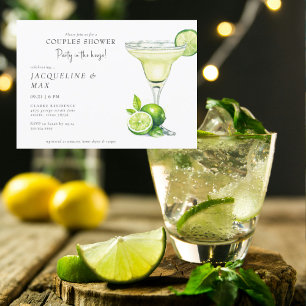 Invitation Margarita Wedding shower des couples