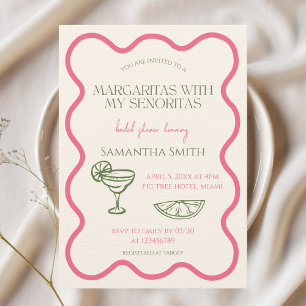 Invitation Margaritas avec ma Fête des mariées Senoritas dess
