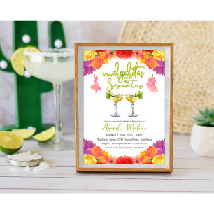 Invitation Margaritas avec ma Senorita Floral