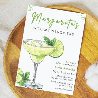 Invitation Margaritas with my Senoritas  Bridal Shower