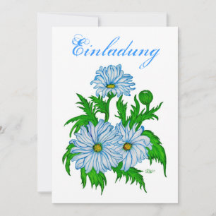 Invitation Margeriten Blume - Einladung