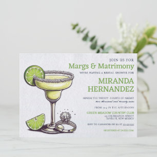 Invitation Marges et Fête des mariées de mariage