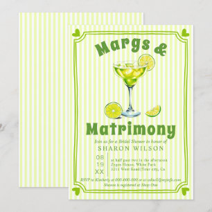 Invitation Marges & Mariage griffé frontière douche nuptiale