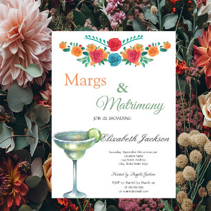 Invitation Margs & Matrimony Fête de fiançailles Margarita