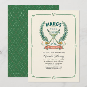 Invitation Margs T-shirts & Mariage Golf Enterrement de Fianç