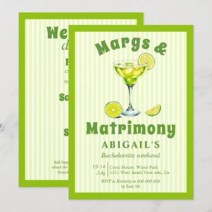 Invitation Marguerite & Mariage fin de semaine bachelorette v