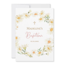 marguerites d'aquarelle Baptême
