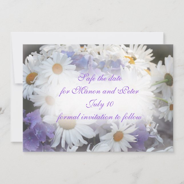 Invitation marguerites d'été (Devant)