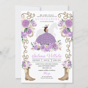 Invitation Mariachi Charro Princess Quinceañera, jolie Mariac