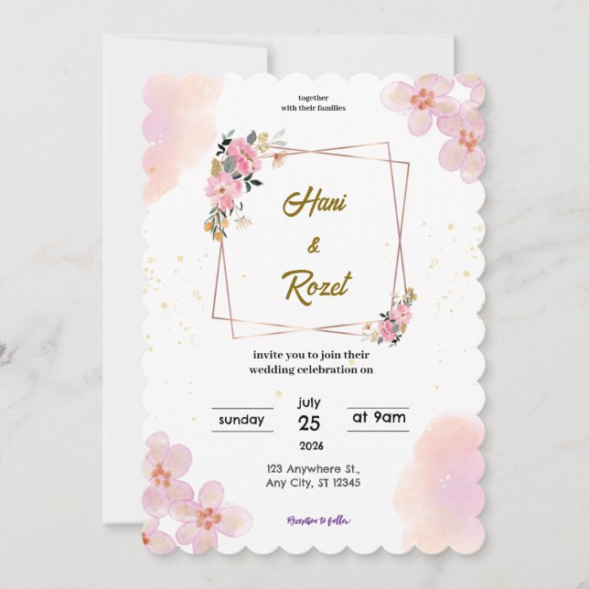 Invitation mariage (Devant)