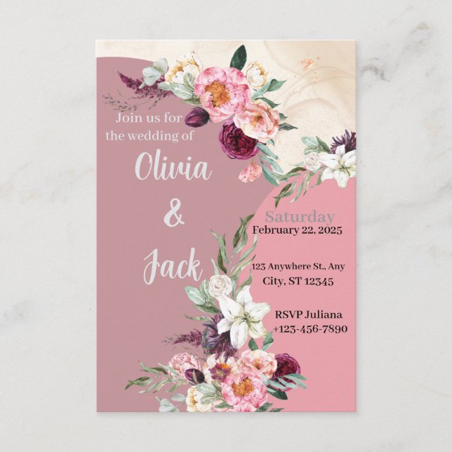 Invitation Mariage (Devant)