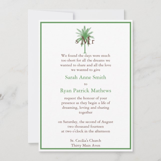 Invitation Mariage (Devant)