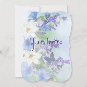 Invitation Mariage 30e anniversaire Asters Garden Flower