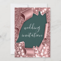 Mariage 3D Effet panier Cadre WoodlandTeal Rose