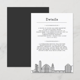 Invitation Mariage à Austin   Détails pour les invités